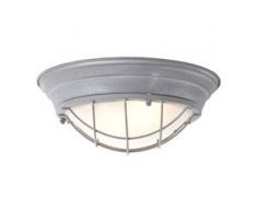 Brilliant Leuchten Typhoon Wand- und Deckenleuchte 34cm grau Beton/weiß, grau
