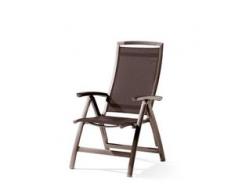 Sieger Trento Klappsessel Aluminium/Textilene Marone / Mocca