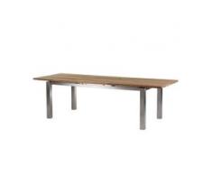 Diamond Garden Levanto Ausziehtisch Edelstahl/Recycled Teak 220/320x100 cm