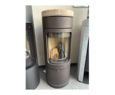 Leda Kaminofen Novia Cl choco mit Sandstein-Abdeckplatte