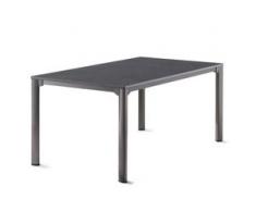 Sieger Gartentisch Aluminium/Vivodur Eisengrau/Schiefer Anthrazit 165x95 cm