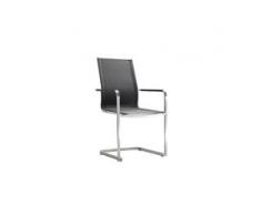 Solpuri Studio Freischwinger Edelstahl Softex Coal