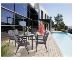 Sieger Trento Gartenmöbel Set 7-tlg mit Gartentisch 165x95 cm Aluminium/Vivodur
