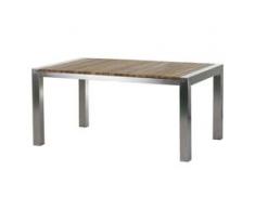 Diamond Garden Napoli Tisch Edelstahl/Teak 160x100 cm