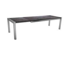Stern Standard Ausziehtisch Edelstahl Vintage Grau 214/294x100 cm