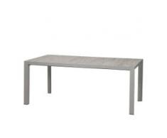Siena Garden Silva Gartentisch 180x100 cm, Farbe matt-silber