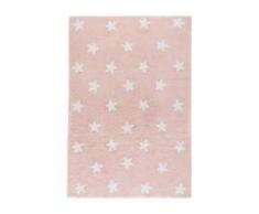 benuta KIDS Waschbarer Kinderteppich Bambini Stars Rosa 120x180 cm - Waschbarer Teppich für Kinderzimmer
