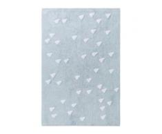 Lytte Waschbarer Kinderteppich Inka Triangles Hellblau 120x180 cm - Teppich für Kinderzimmer