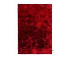 benuta ESSENTIALS Hochflor Shaggyteppich Whisper Rot 80x150 cm - Bettvorleger für Schlafzimmer