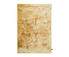 benuta ESSENTIALS Hochflor Shaggyteppich Whisper Gelb 120x170 cm - Langflor Teppich für Wohnzimmer