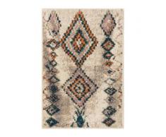 benuta TRENDS Hochflorteppich Tika Cream 100x150 cm - Berber Teppich