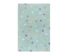 benuta KIDS Waschbarer Kinderteppich Bambini Dots Türkis 150x225 cm - Waschbarer Teppich für Kinderzimmer