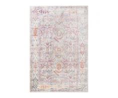 benuta NATURALS Viskoseteppich Yuma Multicolor 120x170 cm - Vintage Teppich im Used-Look