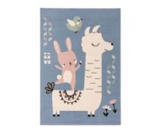 benuta KIDS Kinderteppich Juno Blau 120x170 cm - Teppich für Kinderzimmer