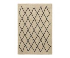 benuta TRENDS Hochflorteppich Tika Cream 133x190 cm - Berber Teppich