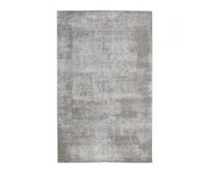benuta TRENDS Flachgewebeteppich Frencie Grau 80x165 cm - Vintage Teppich im Used-Look