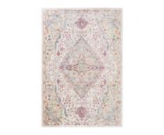benuta NATURALS Viskoseteppich Yuma Multicolor 80x150 cm - Vintage Teppich im Used-Look