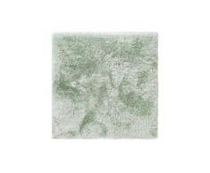 benuta ESSENTIALS Hochflor Shaggyteppich Lea Grün 200x200 cm - Langflor Teppich für Wohnzimmer