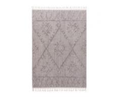 benuta TRENDS Kurzflor Teppich Oyo Hellgrau 80x150 cm - Moderner Teppich für Wohnzimmer