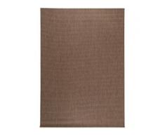 benuta PLUS In- & Outdoor-Teppich Metro Braun 80x150 cm - für Balkon, Terrasse & Garten