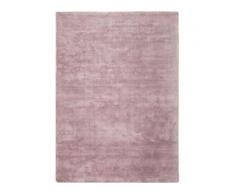 benuta ESSENTIALS Viskoseteppich Donna Rosa 120x170 cm - Moderner Teppich für Wohnzimmer