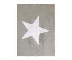benuta KIDS Waschbarer Kinderteppich Bambini Star Grau 150x200 cm - Waschbarer Teppich für Kinderzimmer