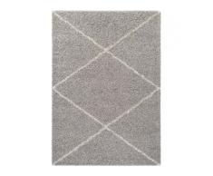benuta ESSENTIALS Hochflorteppich Beni Grau 200x290 cm - Berber Teppich