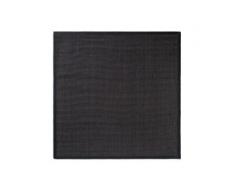 benuta NATURALS Teppich Sisal Schwarz 150x150 cm - Naturfaserteppich aus Sisal