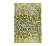 benuta CLASSIC Flachgewebeteppich Stay Grün 120x180 cm - Moderner Teppich für Wohnzimmer
