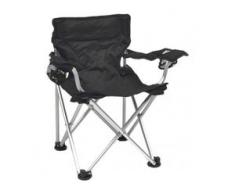 Basic Nature - Travelchair Komfort Kinder - Campingstuhl schwarz/grau
