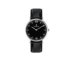 Kapten & Son Uhr Campus All Black Silver Leathe CB03B0199F11A