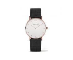 PAUL HEWITT Uhr Sailor Line Roségold White Sand Metallband Schwarz PH-SA-R-Sm-W-5S