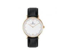 Kapten & Son Uhr Campina White RG Black Leather CA00A0199D11A