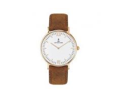 Kapten & Son Uhr Campus White RG Brown Vintage CB00A0203F11A