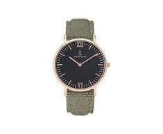 Kapten & Son Uhr Campina Black RG Olive Canvas CA00B0606D11A