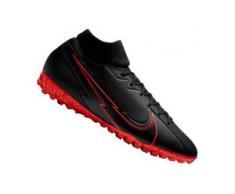 Nike Fußballschuh Mercurial Superfly VII Academy TF Kunstrasen schwarz/rot