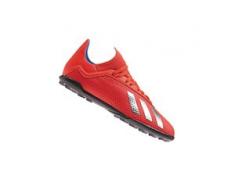adidas Kinder Fußballschuh X 18.3 TF J Kunstrasen rot/silber