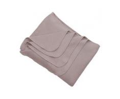 Living Crafts Fleece-Decke aus 100% Biobaumwolle - kaschmir