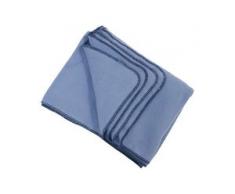 Living Crafts Fleece-Decke aus 100% Biobaumwolle - infinity blue