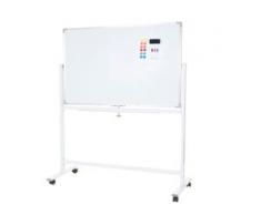 Whiteboard HWC-C85, Magnettafel Memoboard Pinnwand, mobil rollbar inkl. Zubehör ~ 150x100cm