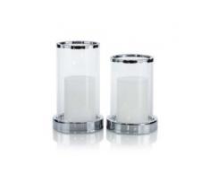 Pfeffinger Windlicht 2er-Set mit LED-Kerzen