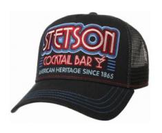 Stetson Trucker Cap Cocktail Bar Mesh Baseballcap, Schwarz (1) One Size