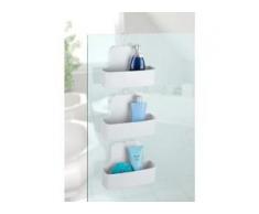 WENKO Barcelona Duschcaddy, Ablagekorb für die Dusche und den gesamten Haushalt, Maße (B x H x T): 26 x 24 x 9 cm, weiß