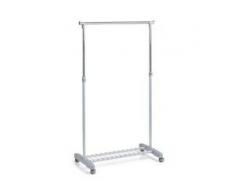 Zeller Rollkleiderständer, Kleiderstange für zusätzlichen Platz für Ihre Kleidungsstücke, Maße: 83 x 43 x 93,5-170 cm