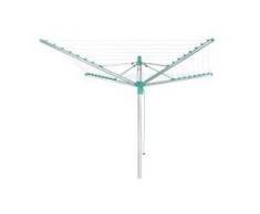 Leifheit Linomatic 400 Easy Wäscheschirm, Wäschespinne mit automatischem Leineneinzug, Maße (L x B x H): 16,5 x 16,5 x 215 cm