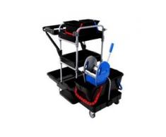 Floorstar Premium BRIX1 Reinigungswagen, Sehr hochwertiger Putzwagen, 1 Reinigungswagen