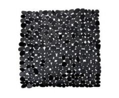 WENKO Paradise Duscheinlage, 54 x 54 cm, Duscheinlage mit Rutschstopp-Struktur für höchste Sicherheit, Farbe: schwarz
