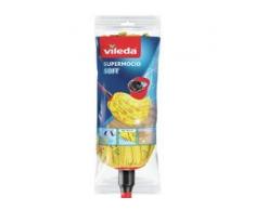 Vileda SuperMocio Soft Wischmop mit Stiel, Hohe Saugkraft für gründliche Reinigungsergebnisse, 1 Packung = 1 Stück