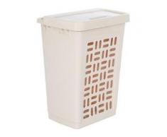 Wäschebox 60 l, Abmessungen: 44 x 35 x 61 cm, Farbe: creme