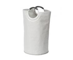 WENKO Jumbo Stone Wäschesammler, Multifunktionstasche, 69 l, Shopping-Begleiter oder flexibler Wäschekorb, Maße: 38 x 64 x 55 cm, Farbe: grau